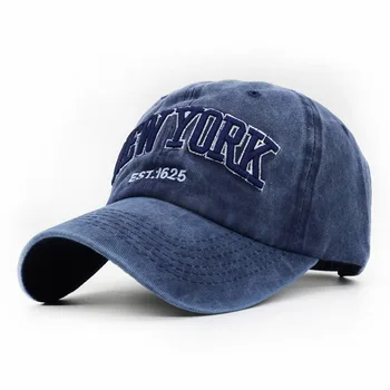 Doit oprati bombaž baseball kapa klobuk za ženske moški letnik oče, mama klobuk NEW YORK vezenje na prostem, športne kape vrnitev žoge