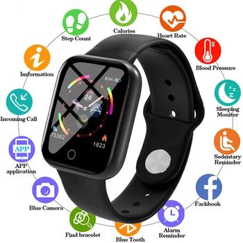 I5 Pametno Gledati Nepremočljiva Srčni utrip, Krvni Tlak Fitnes Tracker Zapestnica Šport Gledajo Moški Smartwatch reloj inteligente 2020