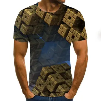 2020 Nova Moda za Moške tridimenzionalno Tiskanje Priložnostne Kratek Rokav Cosplay 3D T-Shirt Stiskanje Tshirts