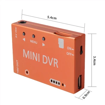 Mini DVR HD Minio Video Snemalnik NTSC/PAL Switchable Vgrajeno Baterijo za RC Brnenje Dirke Freestyle VR Buljiti Dodatki