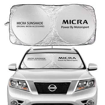 Za Nissan Micra Vetrobransko steklo Avtomobila Sončniki Flodable Zajema Avto Prednje Okno Sončniki Sonce Odtenek Unti-UV Ščitniki Auto Dodatki