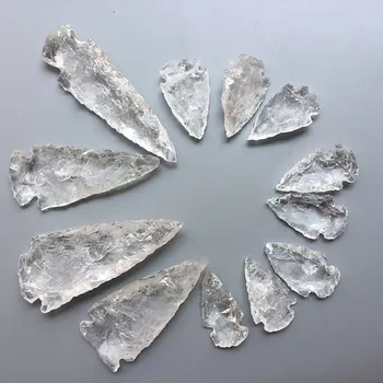 1PC Surov Kamen Puščico Beli Kristalni srečno Quartz Zdravilne Točke, Čakre Materiala Dodatki