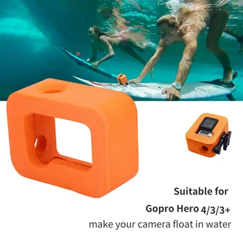 SOONHUA Mehki Silikonski Fotoaparat Primeru Kletko Prenosni Zaščitnik Float Primere, Za Gopro Hero 4/3/3+ dodatno Opremo Fotoaparata