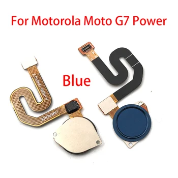 20pcs/veliko Prstnih odtisov, Senzor za Vrnitev Domov Tipka Meni Tipka Flex Ploski Kabel Za Motorola Moto G7 Moč / G8 Moč