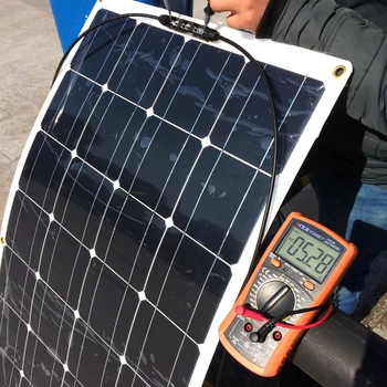 WORKSTAR 2*100W Prilagodljiv Solarni Paneli z 20A Regulator in 1000W Inverter 200W Solarni Sistem za Začetnike, za RV/čoln
