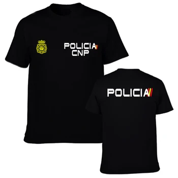 Espana Policia Španija Nacionalne Policije Proti Nemirov Swat Geo Posebne Sile Moški Dvojni Stranski T-Shirt 2019 Moški Modni Poletje Majica S Kratkimi Rokavi