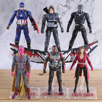 Avengers Endgame Iron Man Captain America Mravlja Človek, Spiderman, Hulk Thanos Black Widow Panther Scarlet Čarovnica PVC Akcijska Figura, Igrača