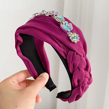 ZHINI 2020 Novo Scrunchies Ženska Lase Pribor za Dekleta Ročno izdelovanje Okrasnih Turban Elastična Hairband Glavo, Lase, Nakit