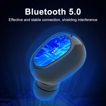 FLUXMOB L21 v uho Brezžična tehnologija Bluetooth 5.0 Slušalke Mini Čepkov Z Mic polnjenje BOX Šport Slušalke Za pametni Telefon slušalka