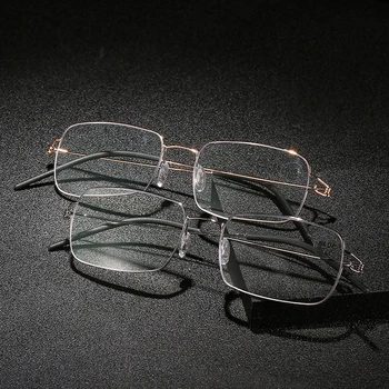 Ahora Elegantno Ultralahkih Jekla Obravnavi Očala Moški Ženske 2020 Luksuzni Očala Proti Modra Svetloba Blokiranje Očala +1.0 1.5 - 4.0