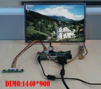 Yqwsyxl Nadzorni Odbor Spremlja Komplet za N141I3-L05 N141I3-L07 HDMI + DVI + VGA LCD LED zaslon Krmilnik Odbor Voznik