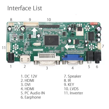 Yqwsyxl Nadzorni Odbor Spremlja Komplet za N141I3-L05 N141I3-L07 HDMI + DVI + VGA LCD LED zaslon Krmilnik Odbor Voznik