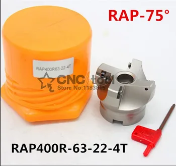 RAP400R 63-22-4T 75 Visoko Stopnjo Pozitivne Obraz Mlin Rezanje Premer Za APMT1604 vložki