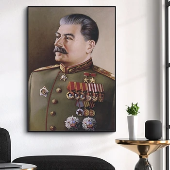 HD Tiskanja Joseph Stalin Portret Wall Art Platno, Slikarsko, Plakati, Tiskanje Stenske Slike za Dnevni Sobi Doma Dekor Umetnine Cuadros