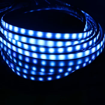 LEEPEE Glasbe Aktivno Zvočni Nadzor Auto LED Neon Trak Svetlobe Avto Dnu Vzdušje Lučka Podvozja Dekorativne Luči 4x 8 Barv