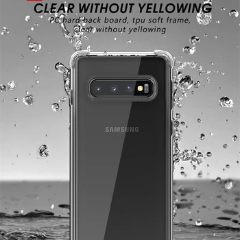 Za Samsung Galaxy S10 Primeru IPAKY S9 S9 Plus Nazaj TPU Odbijača Hibridni Pregleden Shockproof zračna Blazina Ohišje za Samsung S10 Plus Primeru