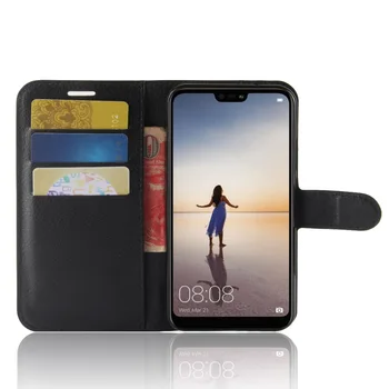 Denarnica primeru za Kartico sim Telefon Primerih za Huawei P20 Lite pu Usnja Kritje Primera Zaščitni tulec,
