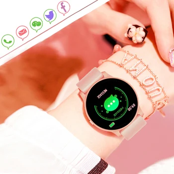LIGE 2020 Nove Pametne Gledam Ženske Srčnega utripa, Spremljanje Zdravja Pedometer Šport Fitnes smartwatch Za Android IOS Nekaj Watch+Box