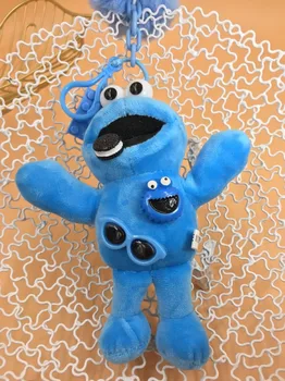 17 cm Srčkan Plišastih najboljša igralka Elmo Cookie Monster Mehko Lutke Tipko Sponke Verige Božično Darilo