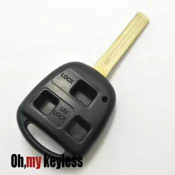 5pcs/veliko Nerezane tipko lupini za Lexus ES GS GX JE LS LX RX SC vstop brez ključa daljinskega upravljalnika ključ fob primeru zamenjave ključnih pokrov