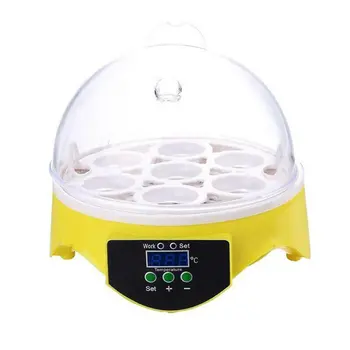220V Mini 7 Jajc Samodejno Obrača Perutnine Inkubator Digitalni Nadzor Temperature Golob Hatcher Piščanec Raca Ptica, Golob Hatcher