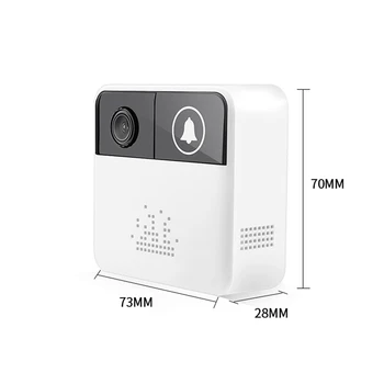 HD 720P Zvonec Zvonil WIFI IP Kamera Mini dvosmerni Audio iCSee APP Nadzor Brezžičnih Vrata Zvonec Alarm Obroč Baterije Fotoaparata