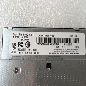 Lenovo prenosni računalnik posebne ultra-tanek vgrajeni DVD pogon, P/N:5DX0J46488 model: GUE0N
