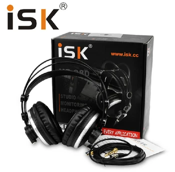 ISK HP980/HP-980 šumov Super Bass Zaprta Nazaj Hifi DJ Studijski Slušalke Slušalke PK K271S K272