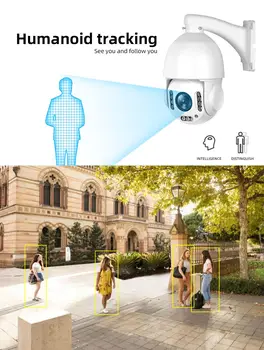 Zunanja kamera 4g ptz kamera Samodejno Humanoid Sledenje nadzorna kamera 5mp 5X ip kamero 4G ptz kamere IP Kamere ulica