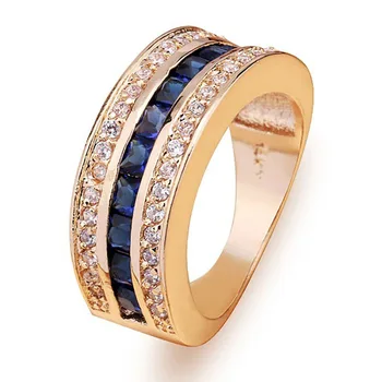 JoiasHome 925 sterling srebrni prstan Evropski in Ameriški polno diamant, safir diamantni prstan moških in žensk večerjo darilo