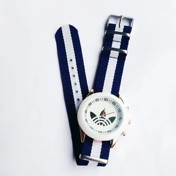 Nove Luksuzne OGLAS Športne blagovne Znamke Moških Quartz uro Moda Vojaške Prostem Zapestje Gledati Najlon Watchband Relogio Masculino reloj hombre