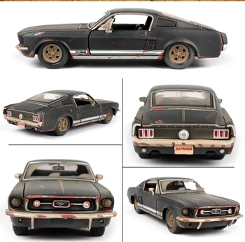 1:24 1967 FORD Mustang GT Stare Letnik Diecast Model Avtomobila Igrača za Darilo