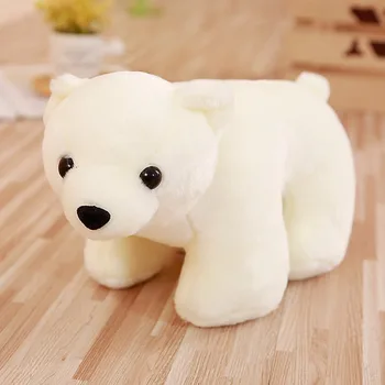 25/30 cm Polarni Medved, ki je Mehko Živali Kawaii Otroci Polnjene za otroška Soba Dekoracijo Plišastih Lutka Igrača