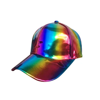 Blagovna znamka Modnih hip-hop vrnitev žoge klobuk za Rainbow Barva Spreminja, Klobuk, Kapa Nazaj v Prihodnost Prop Baseball Skp
