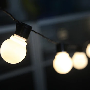 Božič Dom Dekor G45 Svetu Niz LED svetloba, LED Žarnice Niz Garland Luči 6M /19.8 ft 20Pcs Connectable Plug-in Teras Luči D30