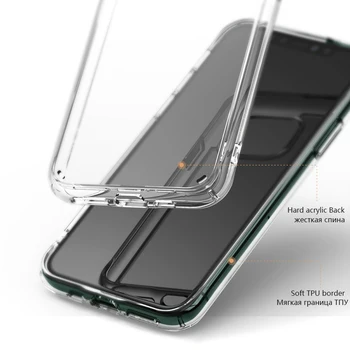 Luksuzni Pregleden Shockproof Primeru Telefon Za Huawei P40 Pro P30 anti-spusti primeru odporna na praske težko hrbtni pokrovček z TPU Odbijača