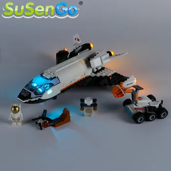 SuSenGo LED Luči komplet Za 60226 MESTO Serije Mars Raziskave Shuttle , ŠT Modeli