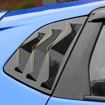 Ogljikovih Vlaken Avto Strani Vent Okno Reže Zaklopa Zajema Trim za Honda Fit Jazz-2019 Okno Reže Zajemalka Pokrov