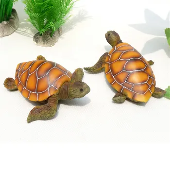 1Pcs Akvarij Ornament Polyresin Želve Želva Umetno Fish Tank Želva Dekoracijo Ponudbe