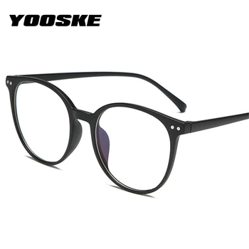 YOOSKE Anti Blue-ray Očala Okvirji Ženske Računalnik Očala za Womens Prevelik Optična Očala Ultralahkih Kratkovidnost Okvir