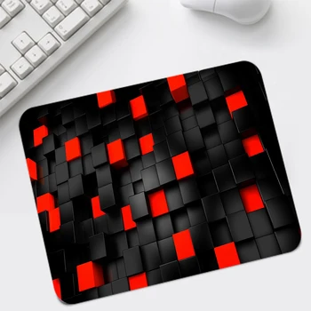 Črno in Rdeče Miške in podloge za Non-slip Desk Strokovno Miši Blazine za Office Tabela Mat S Velikost 22x18/26x21cm Zaklepanje
