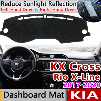 Za KIA KX Križ Rio X-Line 2017 2018 2019 2020 Anti-Slip Mat nadzorna plošča Pokrov Pad Dežnik Dashmat Zaščito Preprogo Dodatki