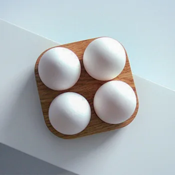 Japonski slog Lesene Dvakrat Zapored Jajce Škatla za Shranjevanje Doma Organizator Rack Jajca Imetnik Kuhinja Dekor Dodatki