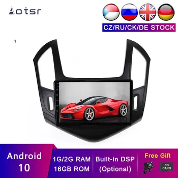 AOTSR Android 10 2+16 G Quad Core Vodja Enote Za Chevrolet CRUZE 2012-Avto GPS Navi Avto player magnetofon DSP Radio