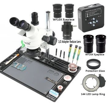3.5-90X Simul-osrednja Stalno Povečavo Trinocular Stereo Mikroskop 34MP 2K HDMI Mikroskopom Fotoaparat 1/2 CTV Adapter Veliko Delovno mizo
