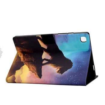 Tablični Pokrovček Za Samsung Galaxy Tab A7 10.4 palčni 2020 SM-T500 T505 Risanka Lev Usnjena torbica Za Samsung Tab A7 2020 Primere,