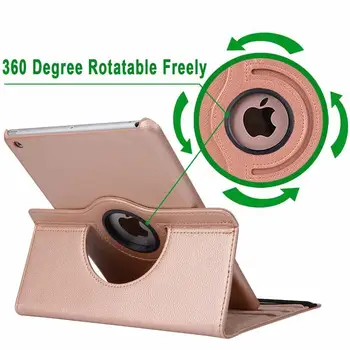 360 Rotacijski Primeru za Apple iPad Zraka 2019 10.5 3 3rd Generation A2152 A2153 A2154 A2132 Pro 10.5 A1701 A1709 Smart Cover Funda