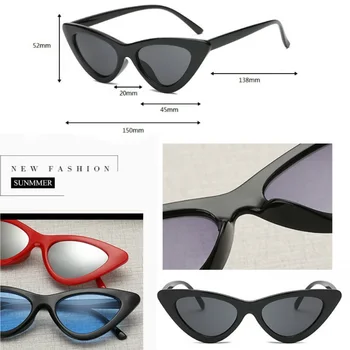 Mačka oči Vintage sončna Očala odtenek Ženske 2020 Modni Retro trikotni cateye glasse oculos feminino sunglasse seksi okulary