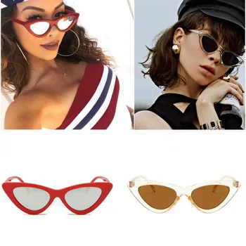 Mačka oči Vintage sončna Očala odtenek Ženske 2020 Modni Retro trikotni cateye glasse oculos feminino sunglasse seksi okulary