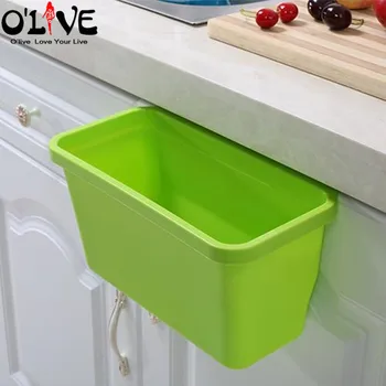 Kuhinja Smeti Kopalnica Kabinet Vrata Visi Smeti Bin Plastični Namizni Škatla Za Shranjevanje Leglo Ustvarjalne Smeti Odpadkov